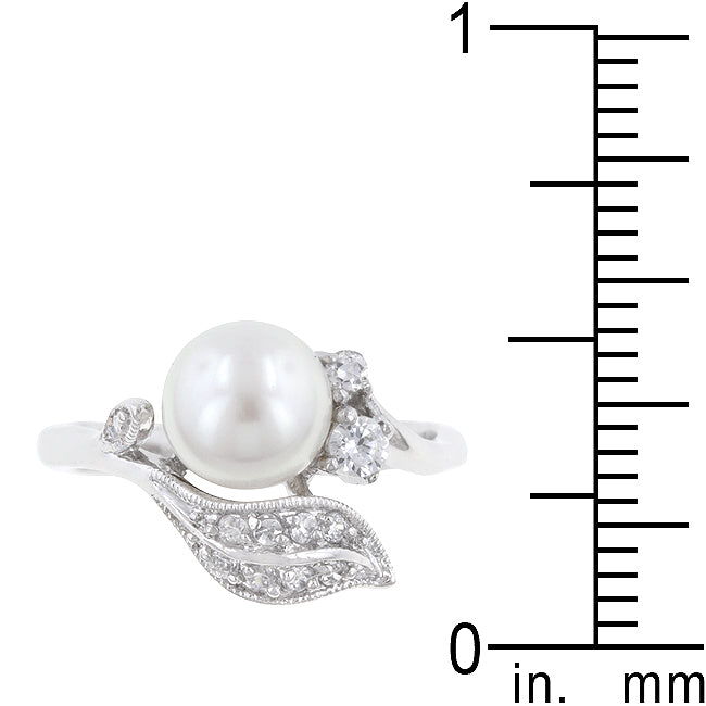 Lovcia Blossom Breeze Floral Pearl Ring-Rings-5-5