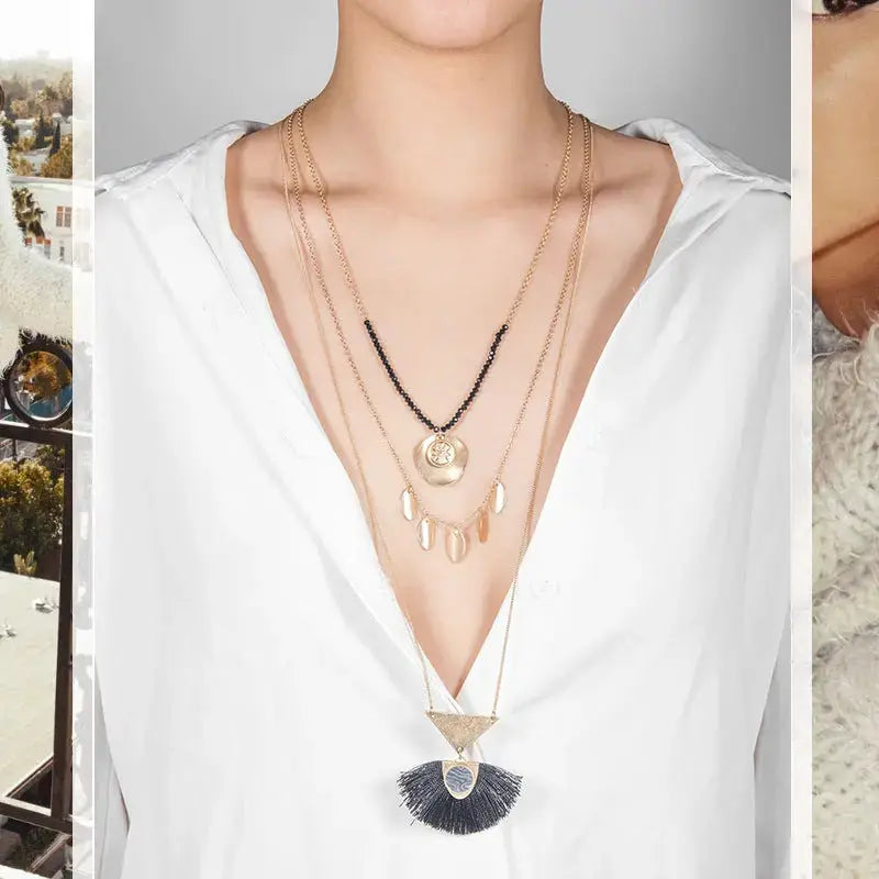 Lovcia Bohemian Long Necklace-Necklaces-Grey-Grey