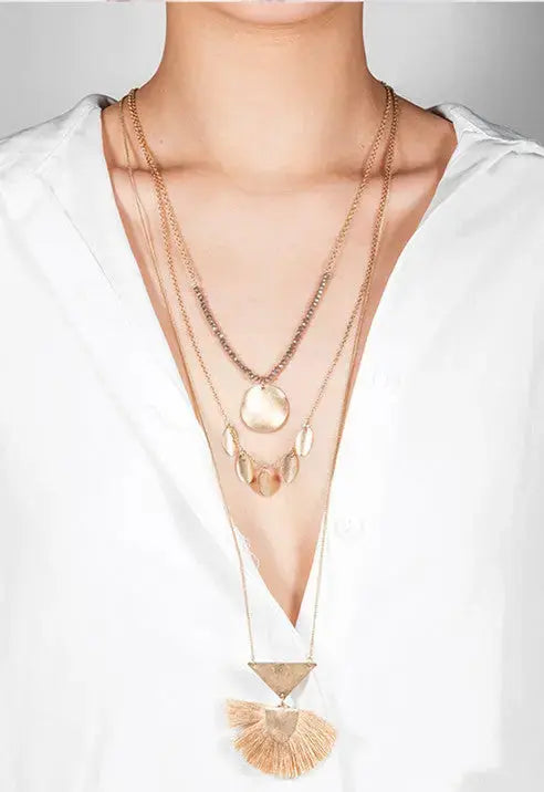 Lovcia Bohemian Long Necklace-Necklaces-Khaki-Khaki