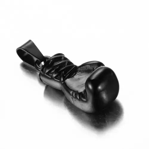 Lovcia Bold and Durable Stainless Steel Boxing Gloves Necklace for Men-Necklaces-Black Large Size Necklace-Black Large Size Necklace