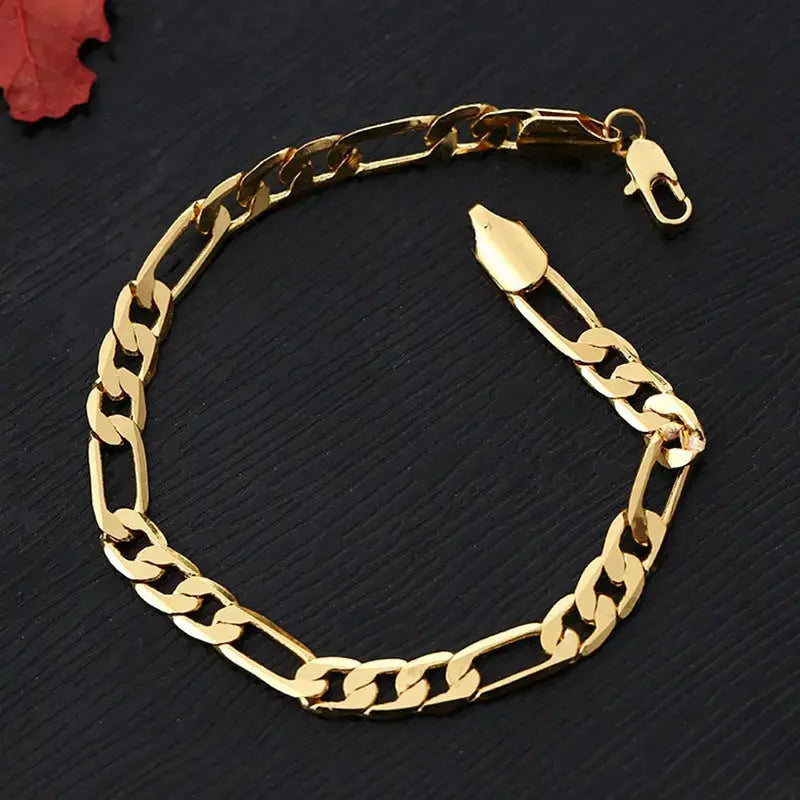Lovcia Bold and Stylish 8mm Silver Sideways Bracelet for Men and Women-Bracelets-Style B-Style B