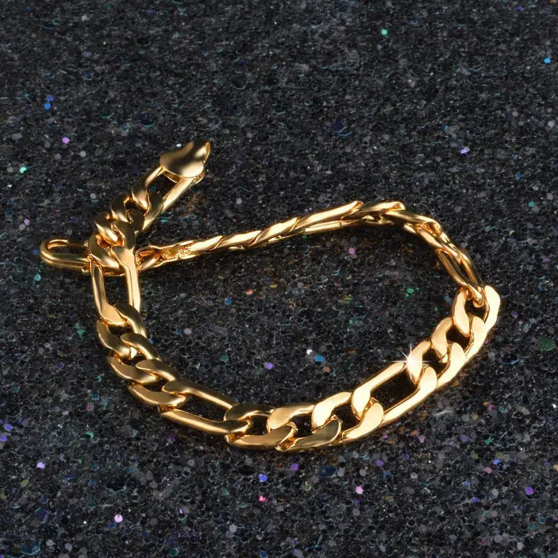 Lovcia Bold and Stylish 8mm Silver Sideways Bracelet for Men and Women-Bracelets-Style B-Style B