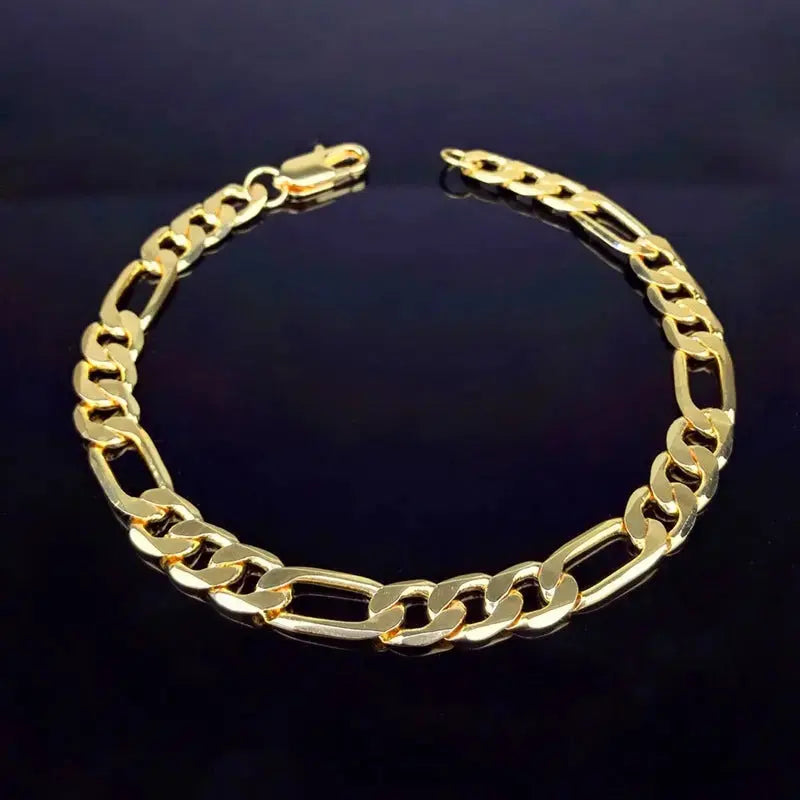 Lovcia Bold and Stylish 8mm Silver Sideways Bracelet for Men and Women-Bracelets-StyleA-StyleA
