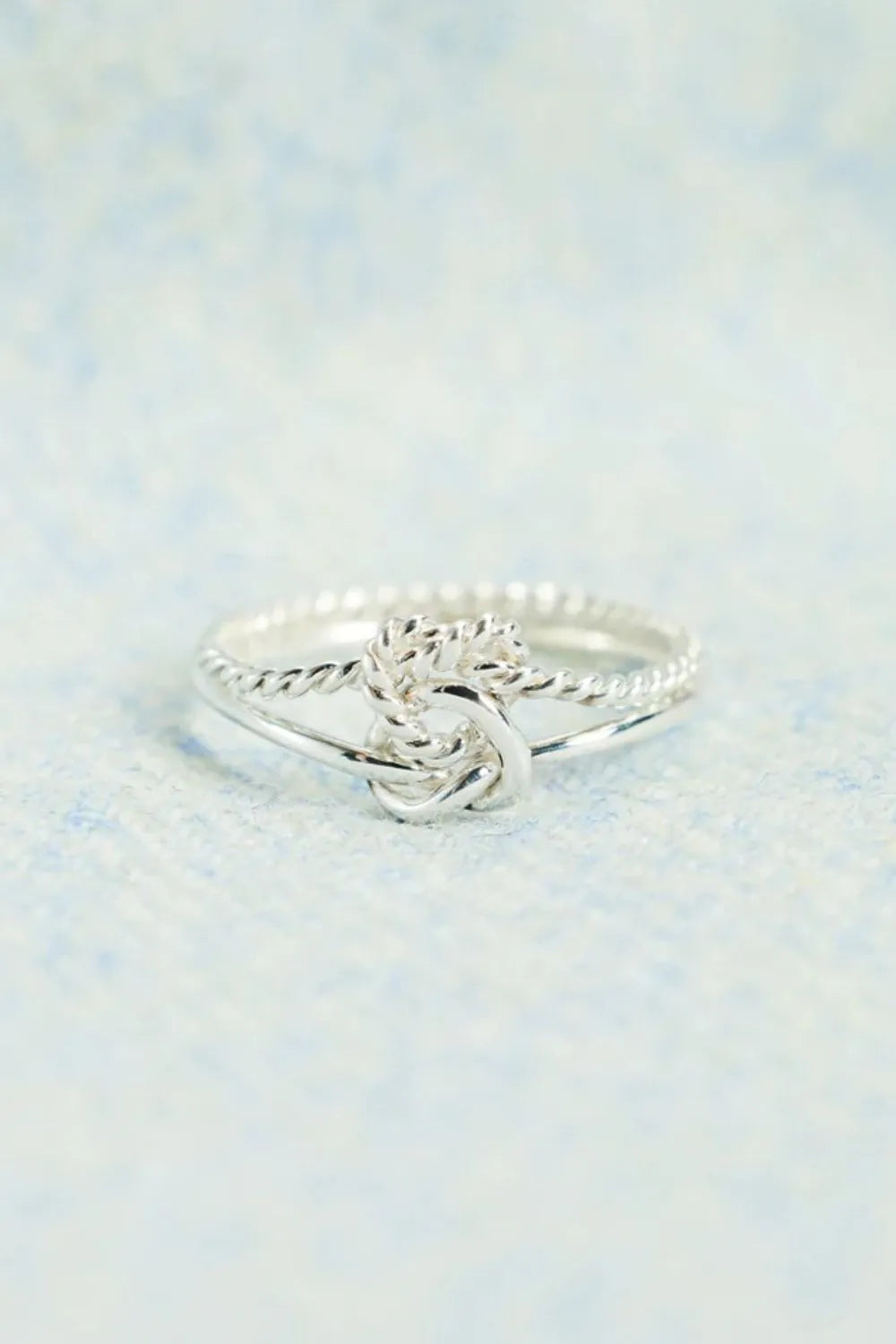 Lovcia Bonded Love 925 Sterling Silver Knotted Ring for Women - Silver-7- - Buy latest trendy Rings for Women and Girls