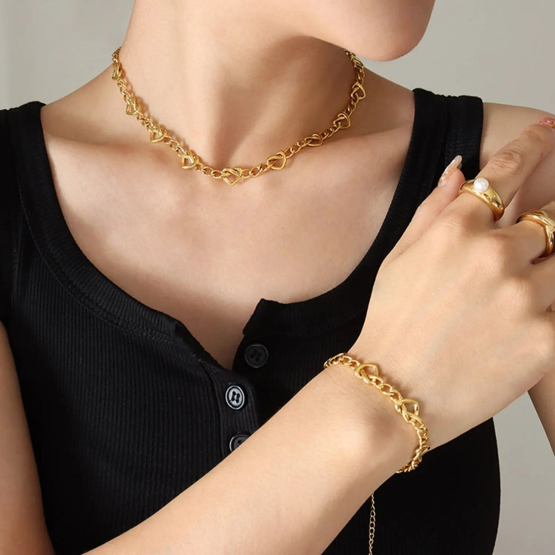 Lovcia Brass Titanium Steel Necklace-Necklaces-Style A-One Size-Style A