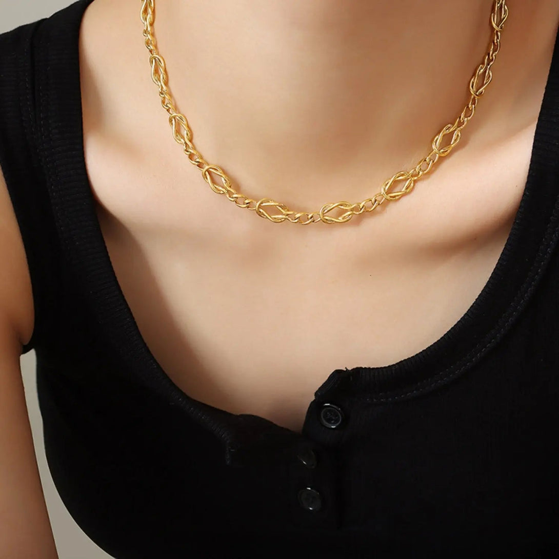 Lovcia Brass Titanium Steel Necklace-Necklaces-Style C-One Size-Style C