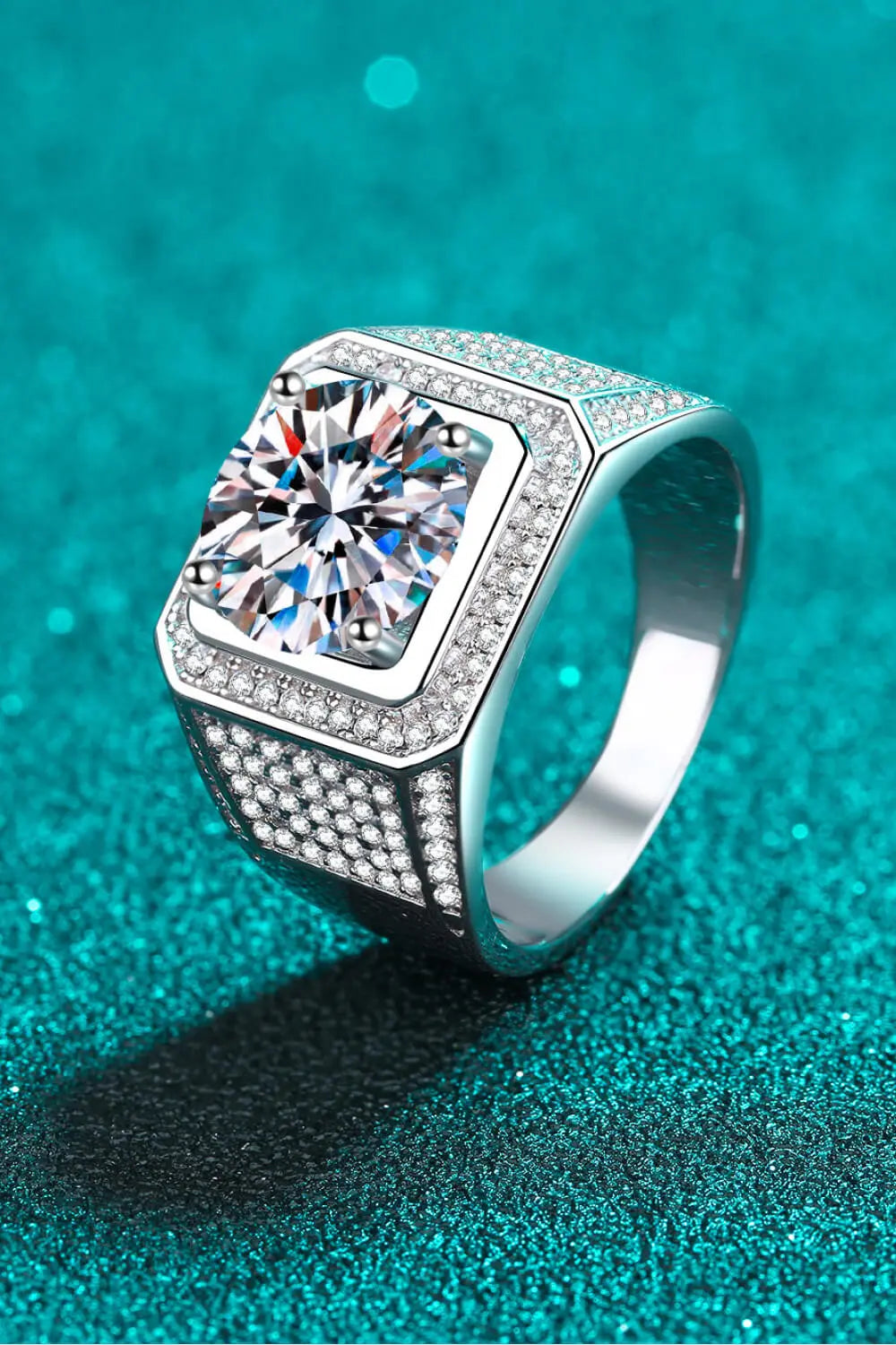 Lovcia Bring It Home 925 Sterling Silver Moissanite Ring-Rings-Silver-4-Silver