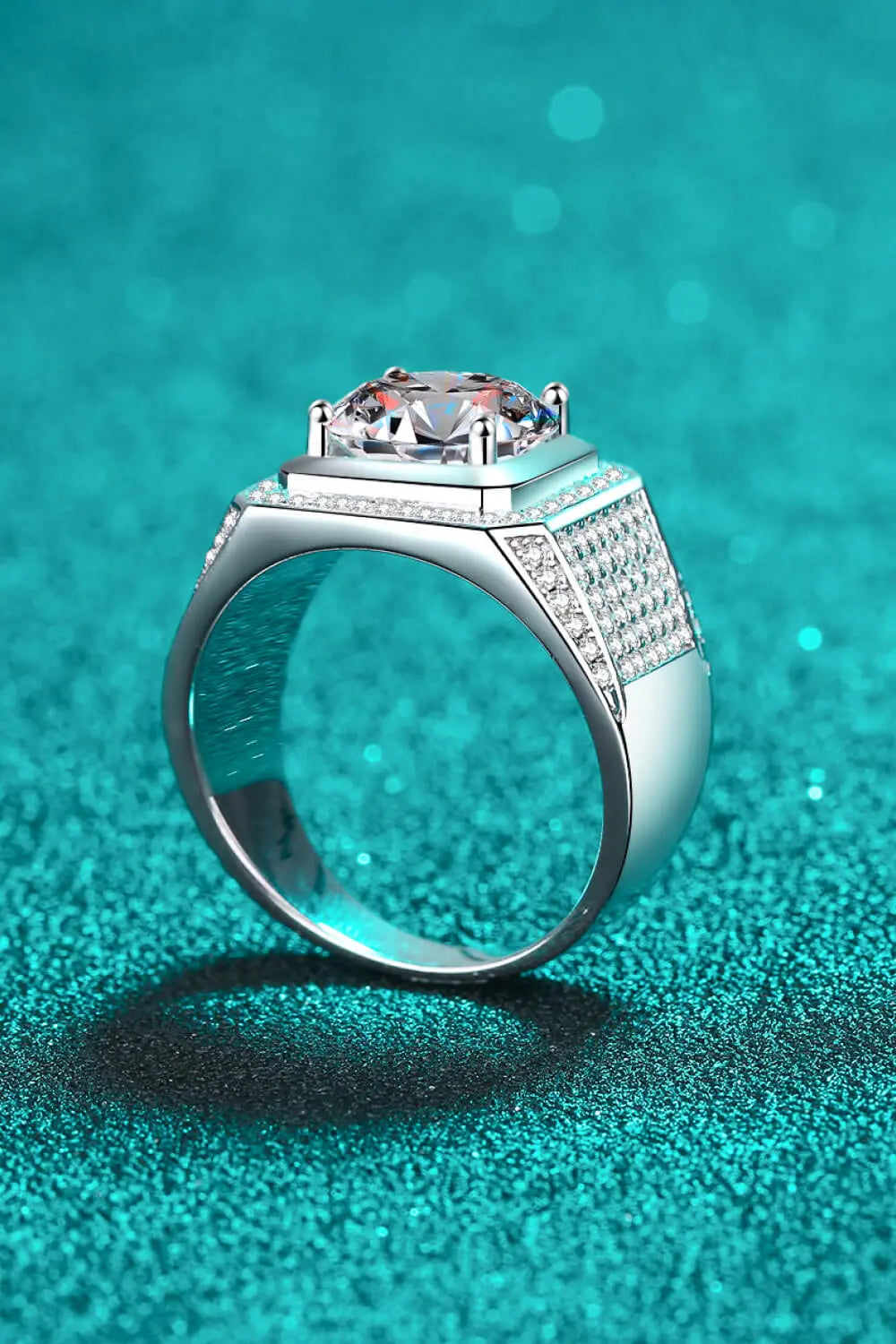 Lovcia Bring It Home 925 Sterling Silver Moissanite Ring-Rings-Silver-4-Silver