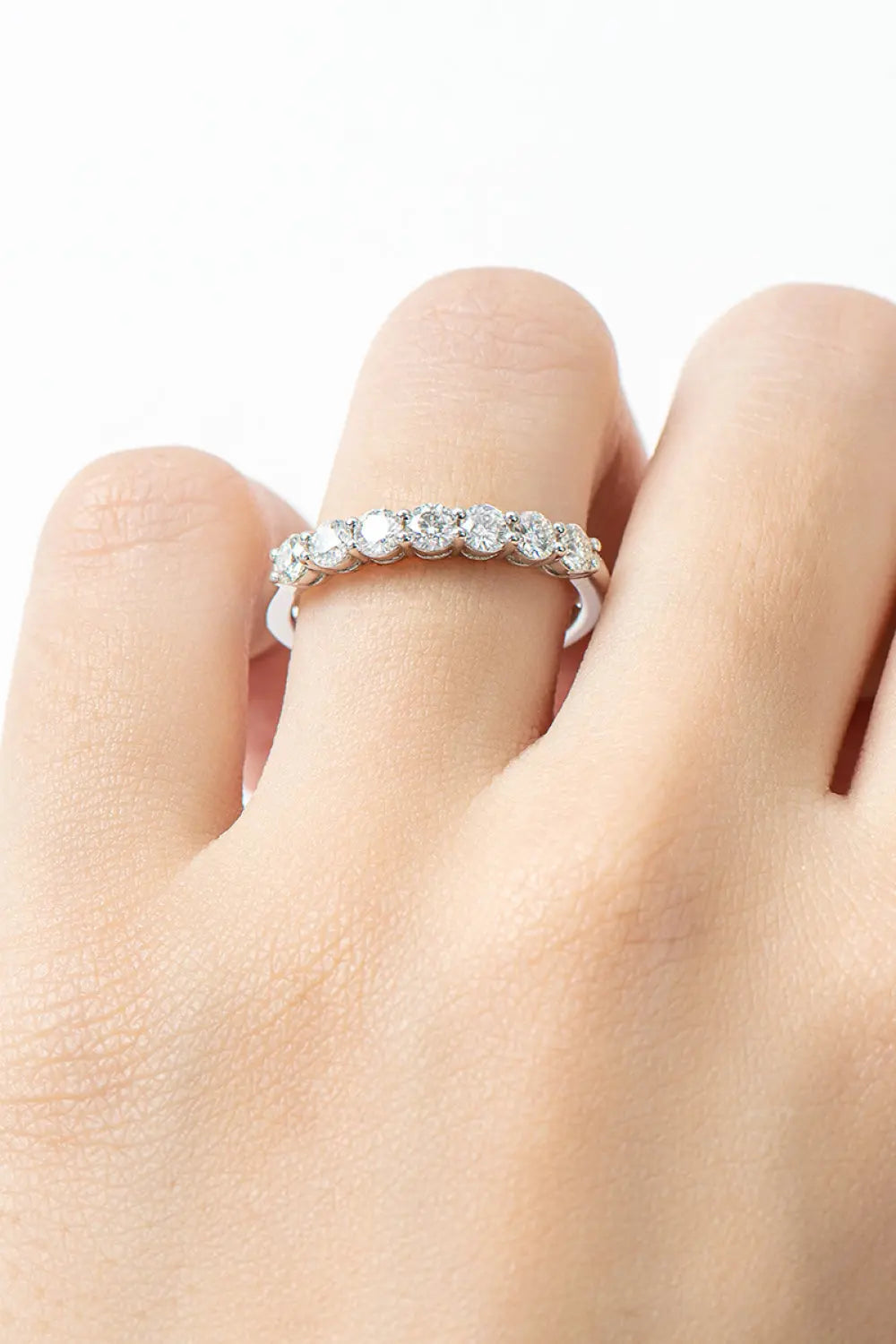 Lovcia Can't Stop Your Shine Moissanite Platinum-Plated Ring-Rings-Silver-5-Silver