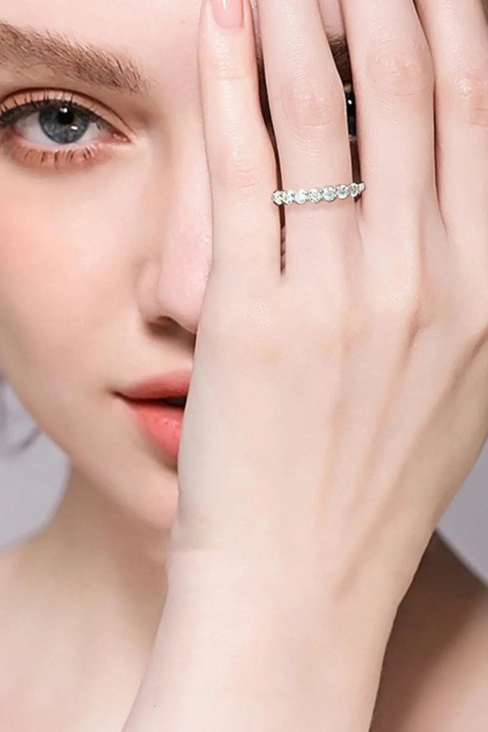 Lovcia Can't Stop Your Shine Moissanite Platinum-Plated Ring-Rings-Silver-5-Silver