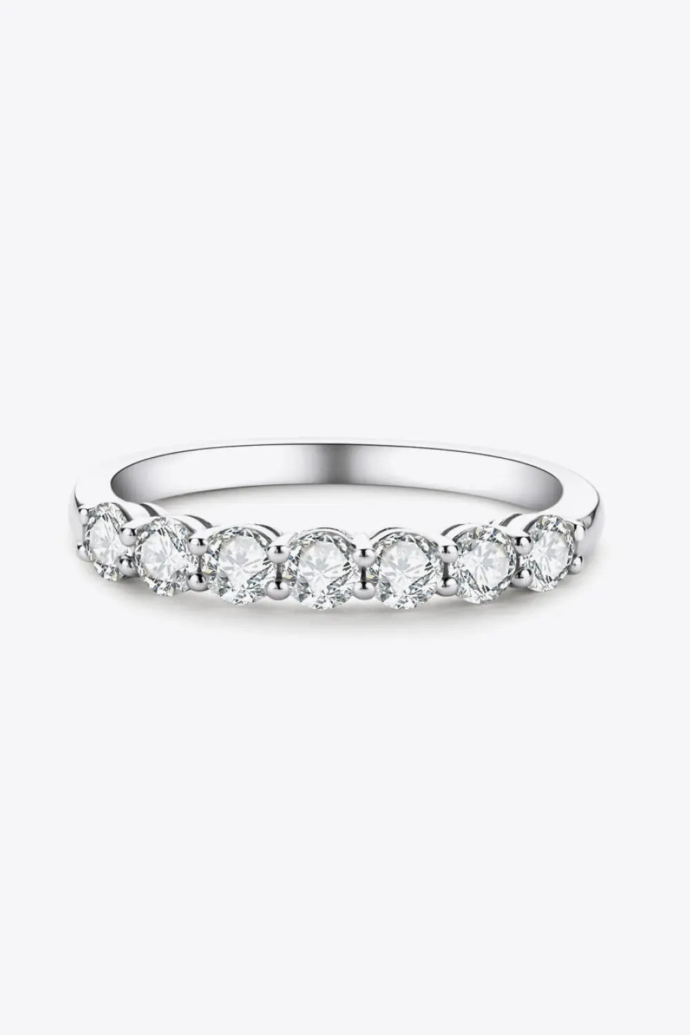 Lovcia Can't Stop Your Shine Moissanite Platinum-Plated Ring-Rings-Silver-5-Silver