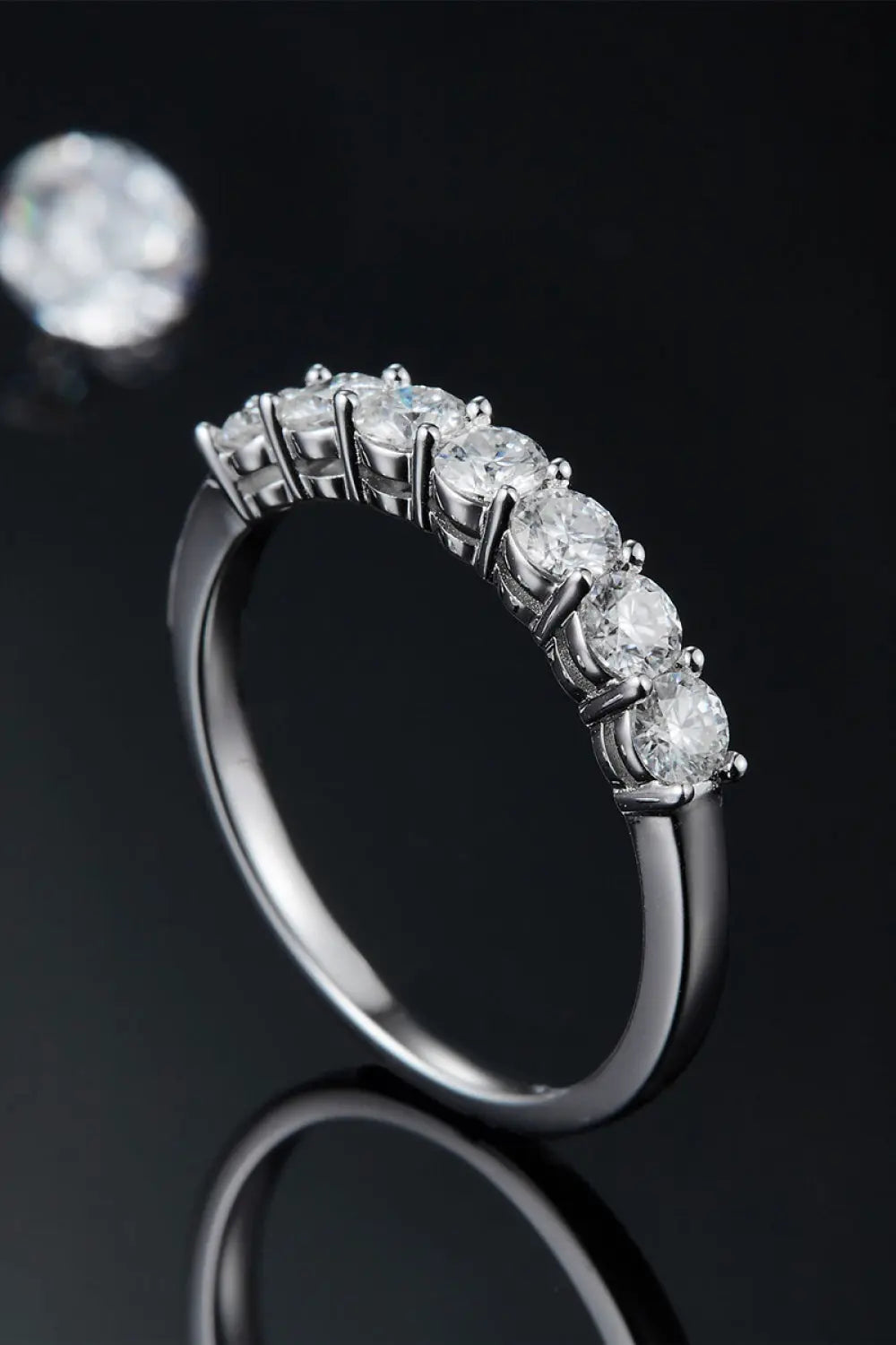 Lovcia Can't Stop Your Shine Moissanite Platinum-Plated Ring-Rings-Silver-5-Silver
