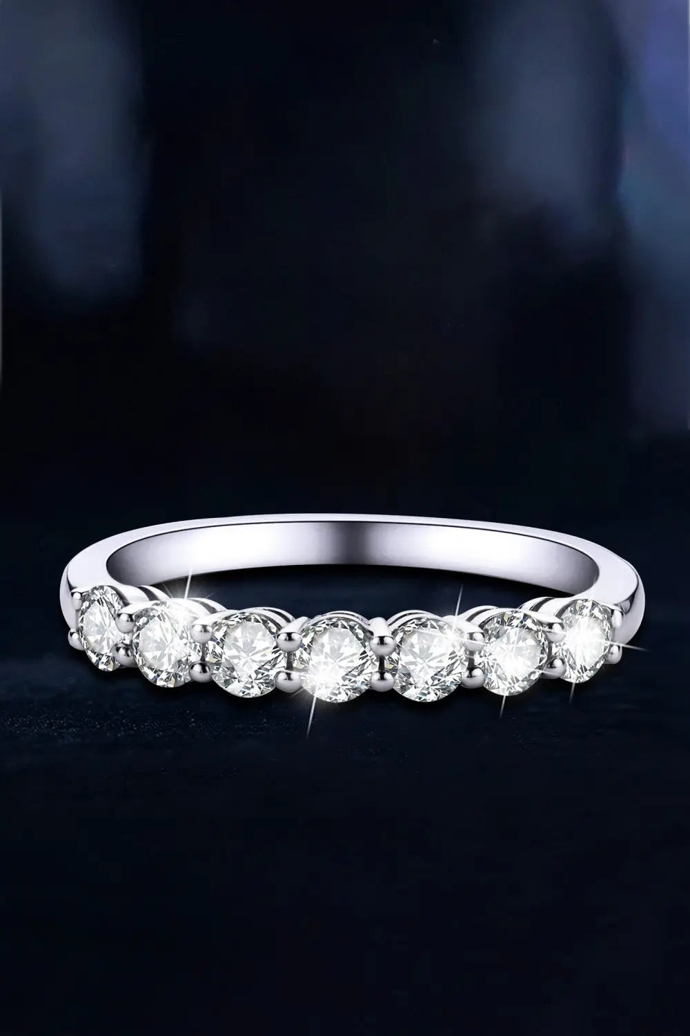 Lovcia Can't Stop Your Shine Moissanite Platinum-Plated Ring-Rings-Silver-5-Silver