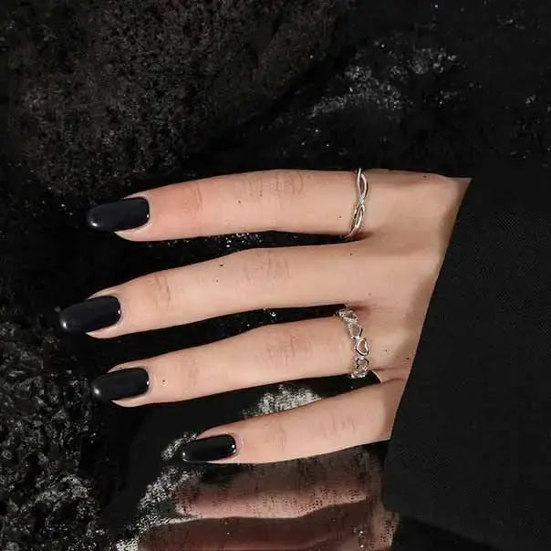 Lovcia Casual Hollow Twisted Cross 925 Sterling Silver Adjustable Ring-Rings-Silver-Silver