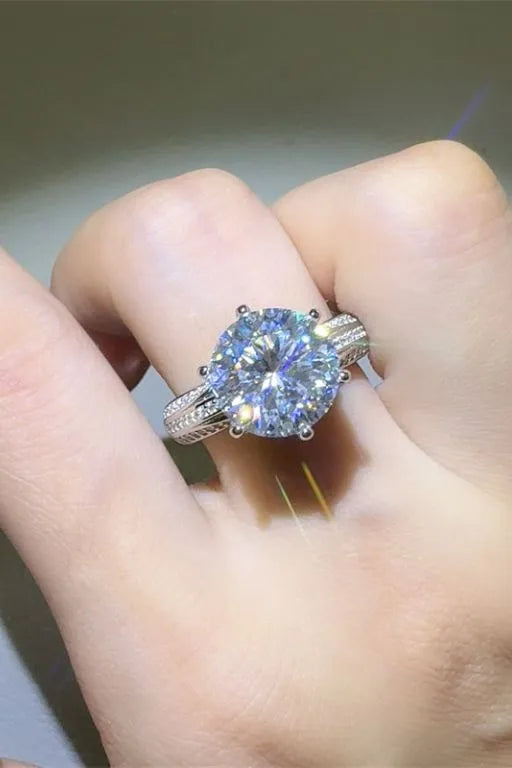 Lovcia Celestia Nova 5 Carat Moissanite 925 Sterling Silver Ring for Women - Silver-5- - Buy latest trendy Rings for Women and Girls