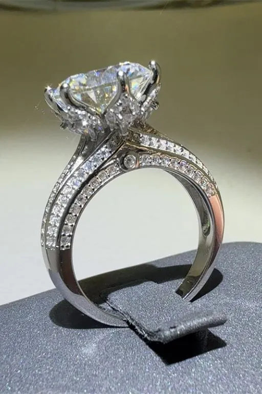 Lovcia Celestia Nova 5 Carat Moissanite 925 Sterling Silver Ring for Women - Silver-5- - Buy latest trendy Rings for Women and Girls