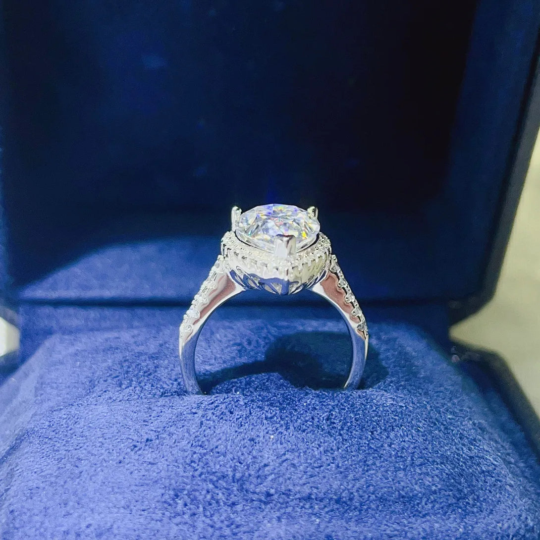Lovcia Celestial Dew 2 Carat Moissanite 925 Sterling Silver Ring for Women - White-5- - Buy latest trendy Rings for Women and Girls