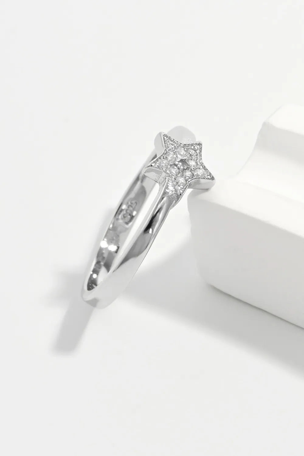Lovcia Celestial Elegance 925 Sterling Silver Inland Zircon Star Ring for Women - Silver-6- - Buy latest trendy Rings for Women and Girls