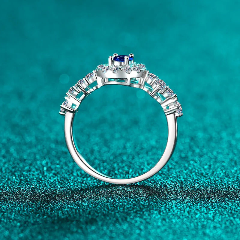 Lovcia Celestique 925 Sterling Silver Moissanite Ring for Women - Silver-4- - Buy latest trendy Rings for Women and Girls