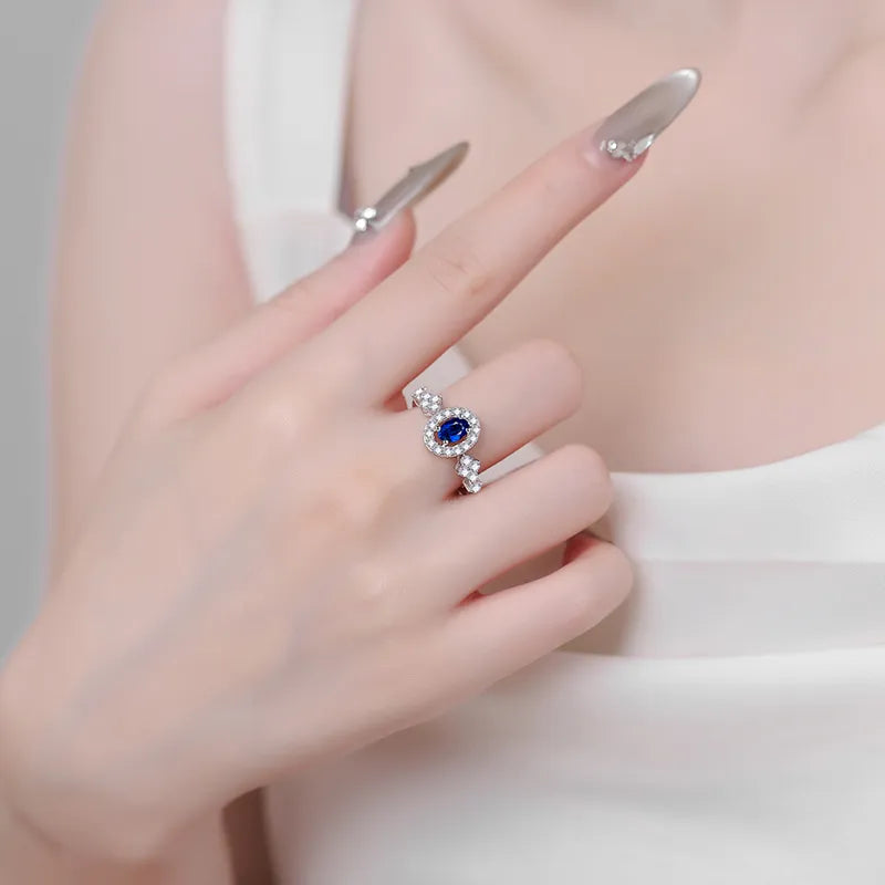 Lovcia Celestique 925 Sterling Silver Moissanite Ring for Women - Silver-4- - Buy latest trendy Rings for Women and Girls