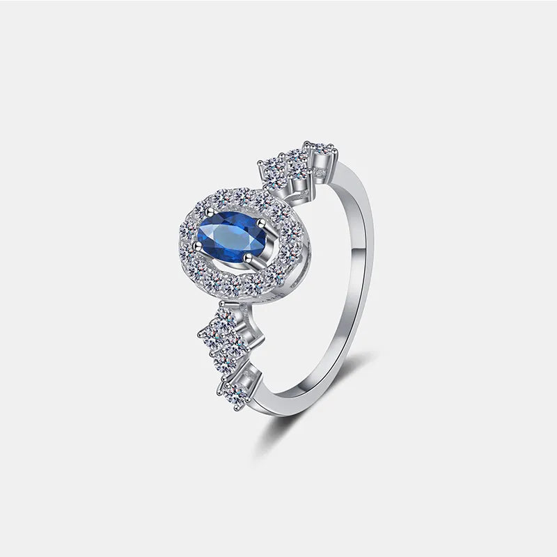 Lovcia Celestique 925 Sterling Silver Moissanite Ring for Women - Silver-4- - Buy latest trendy Rings for Women and Girls