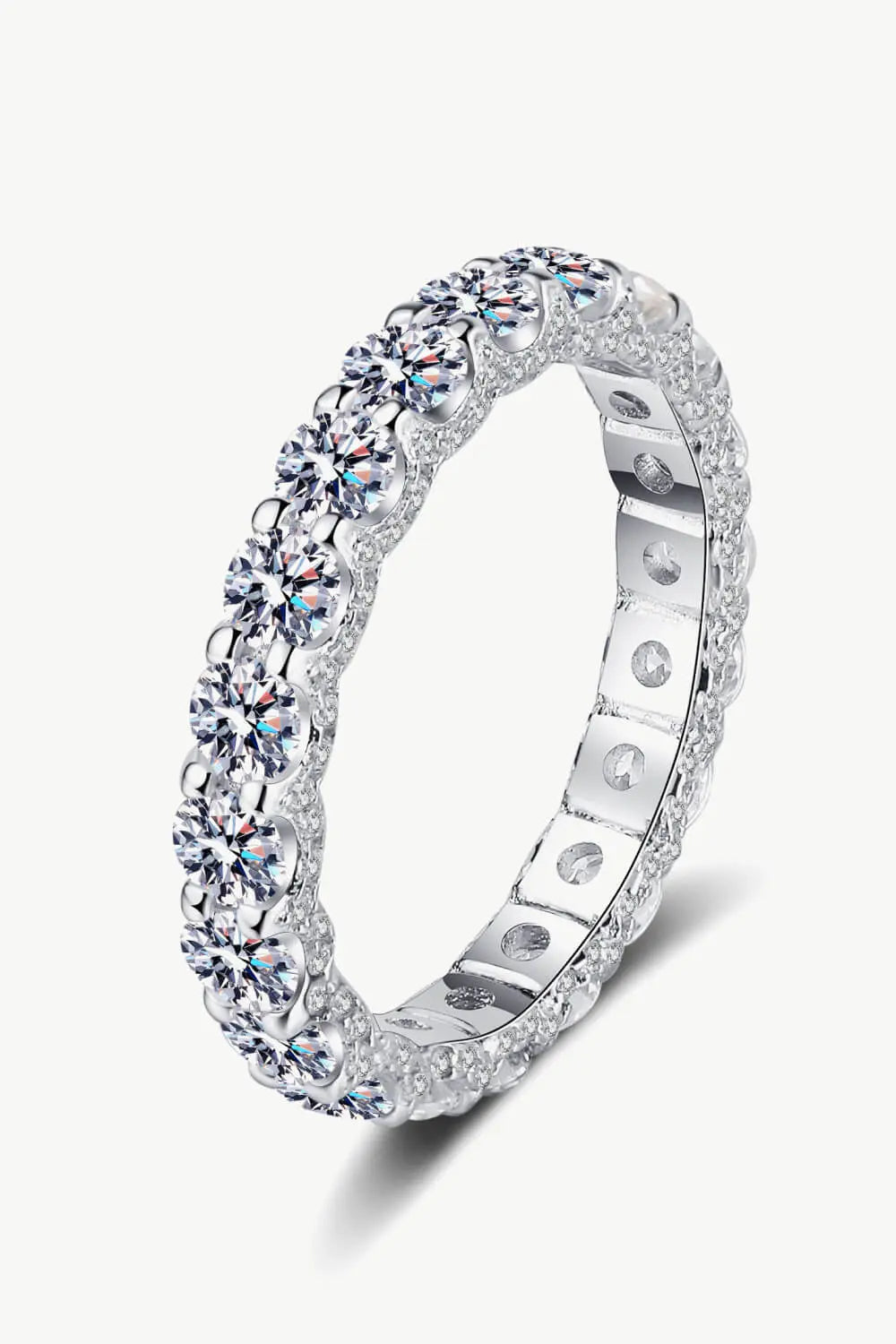 Lovcia Charmed Moissanite Ring-Rings-Silver-4.5-Silver