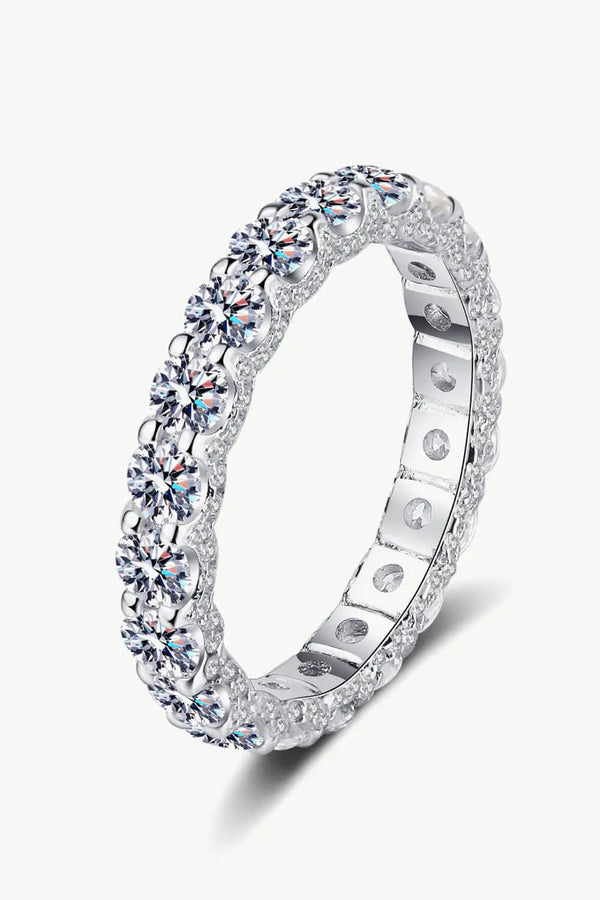 Lovcia Charmed Moissanite Ring-Rings-Silver-4.5-Silver