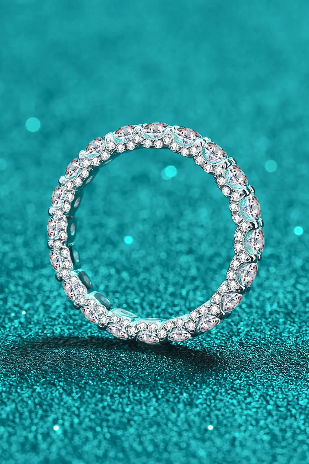 Lovcia Charmed Moissanite Ring-Rings-Silver-4.5-Silver