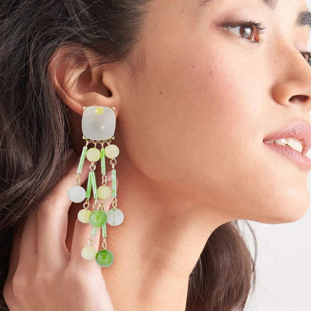 Lovcia Chic Acrylic Drop Earrings for Women-Earrings-Gum Leaf-One Size-Gum Leaf