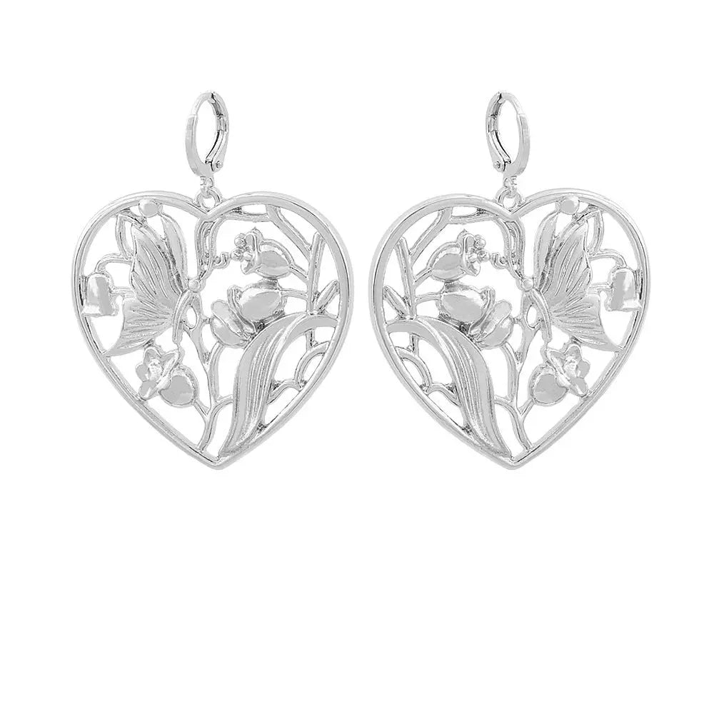 Lovcia Chic Hollow Flower Alloy Earrings for Women-Earrings-CH2156-CH2156
