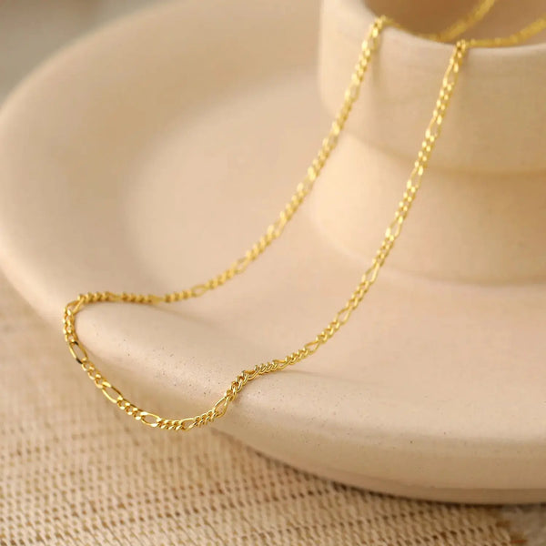 Lovcia Choker Asymmetric Chain 925 Sterling Silver Adjustable Necklace-Necklaces-Rhodium-Rhodium