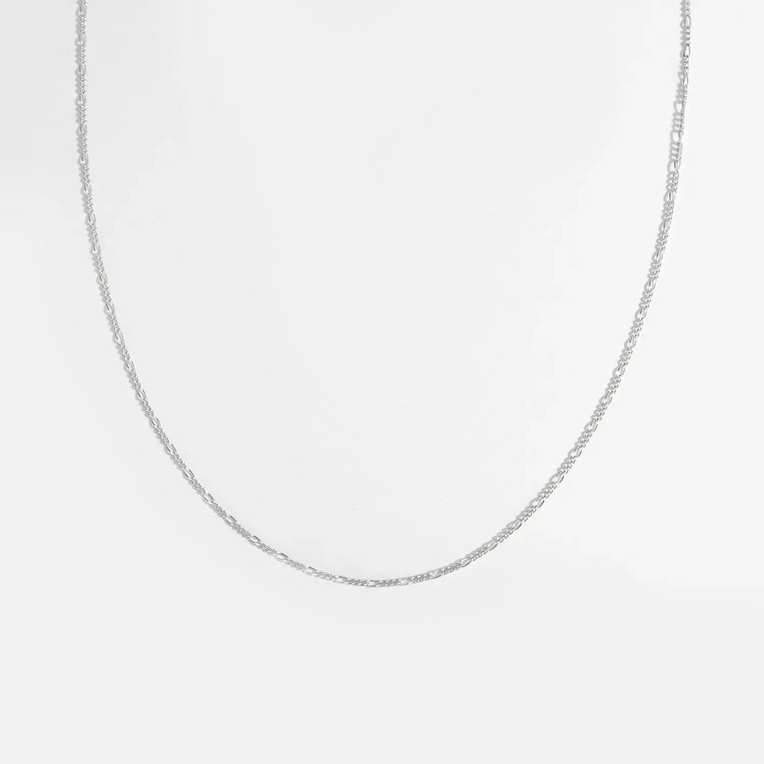 Lovcia Choker Asymmetric Chain 925 Sterling Silver Adjustable Necklace-Necklaces-Rhodium-Rhodium