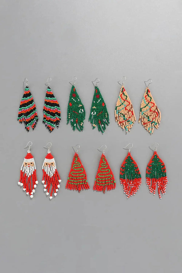 Lovcia Christmas Beaded Earrings-Earrings-Style A-One Size-Style A