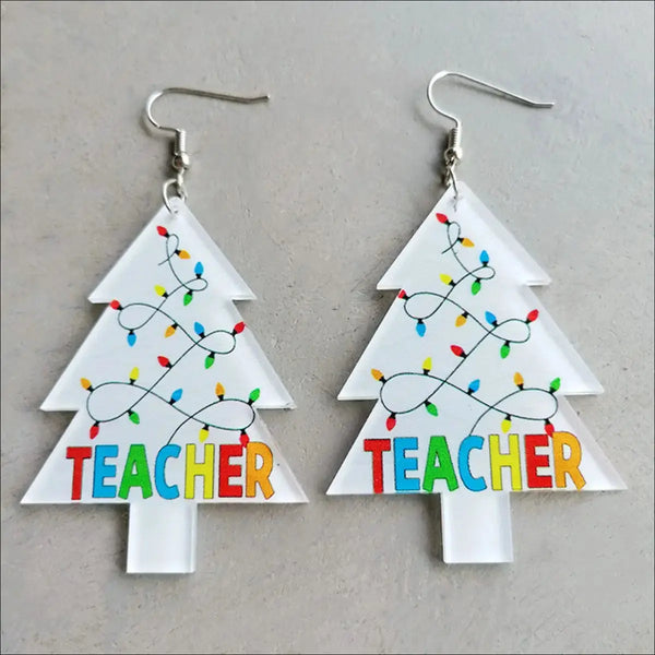 Lovcia Christmas Themed Acrylic Dangle Earrings-Earrings-Style A-One Size-Style A