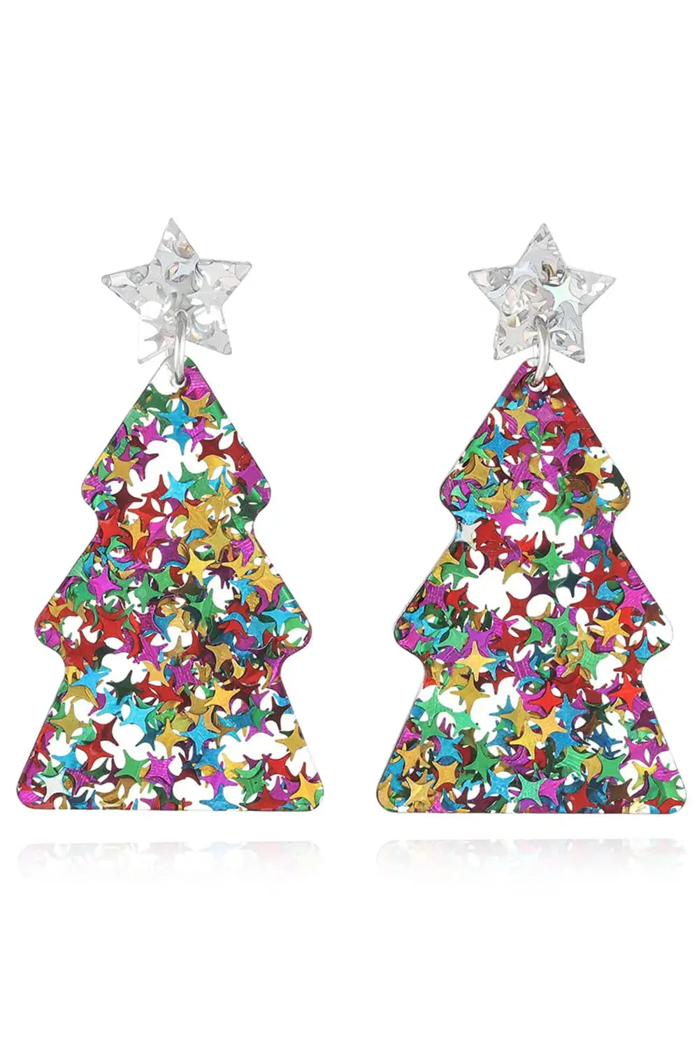 Lovcia Christmas Tree Acrylic Earrings-Earrings-Multi/Style A-One Size-Multi/Style A