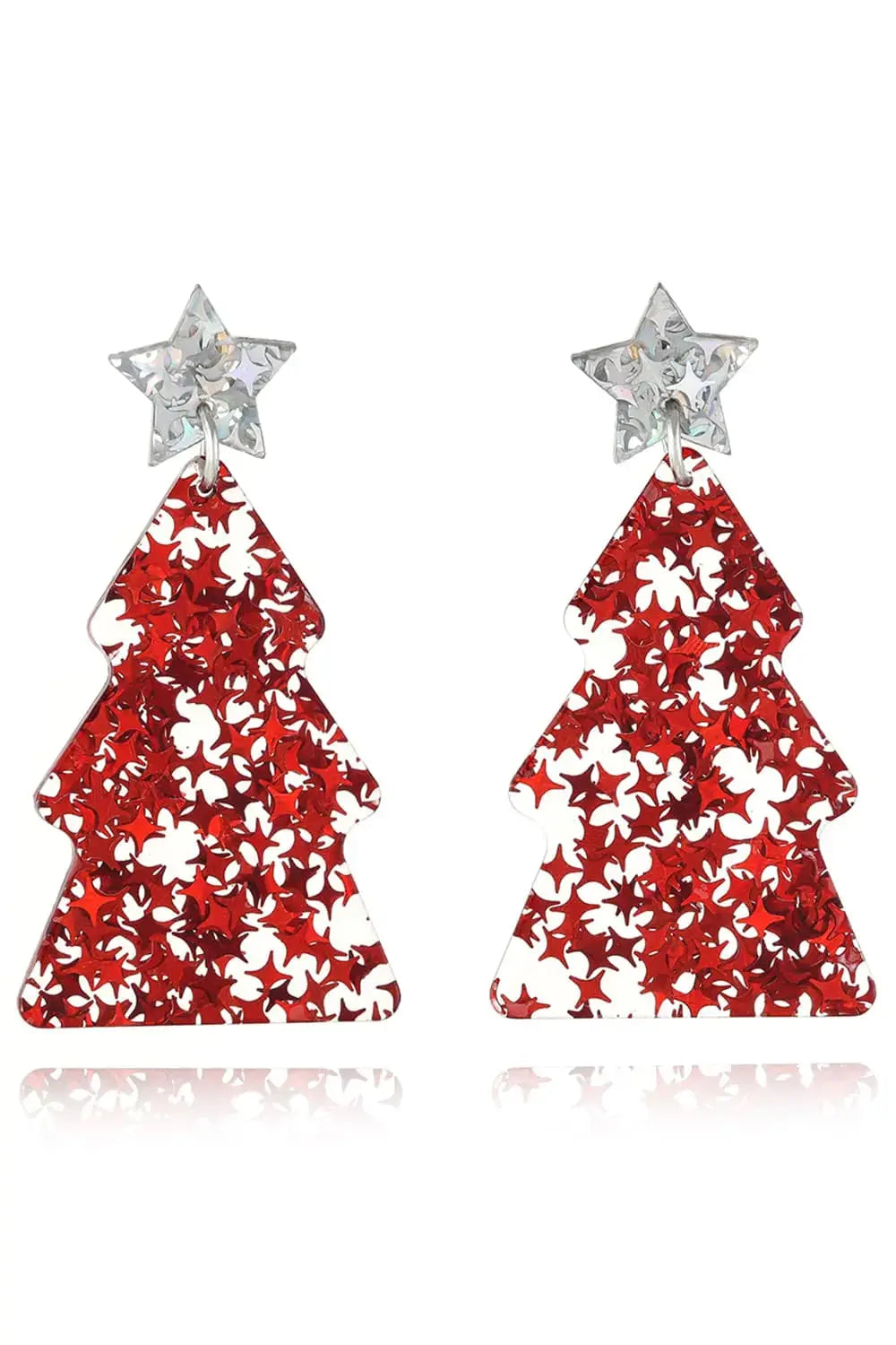Lovcia Christmas Tree Acrylic Earrings-Earrings-Red/Style A-One Size-Red/Style A
