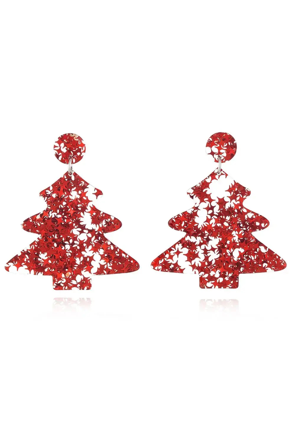Lovcia Christmas Tree Acrylic Earrings-Earrings-Red/Style B-One Size-Red/Style B