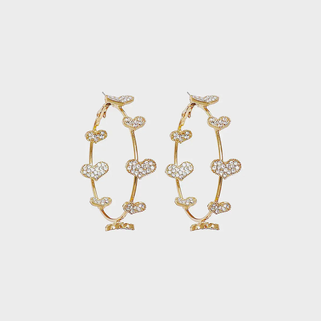 Lovcia Circle Shape Rhinestone Alloy Earrings-Earrings-Style C-One Size-Style C