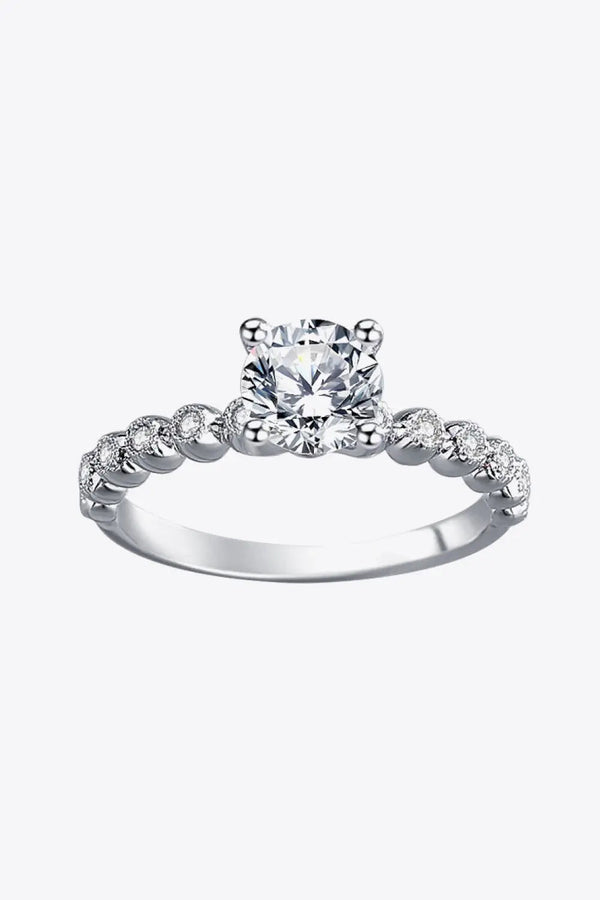 Lovcia Classic 4-Prong Moissanite Ring-Rings-Silver-6-Silver