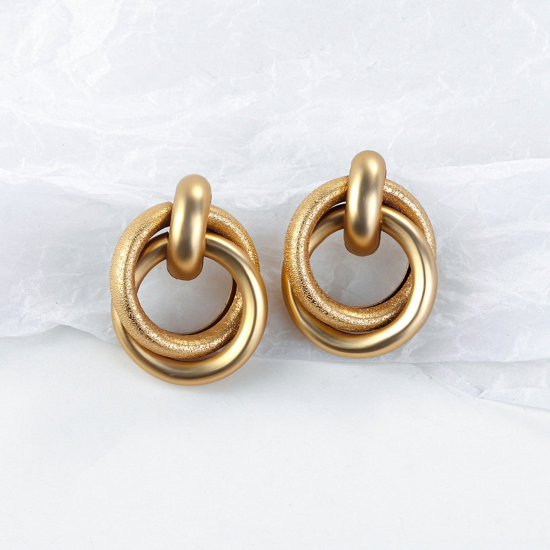 Lovcia Classic and Trendy Hoops Knots and More Versatile Gold Plated Earrings Collection-Earrings-Gold-K-Gold