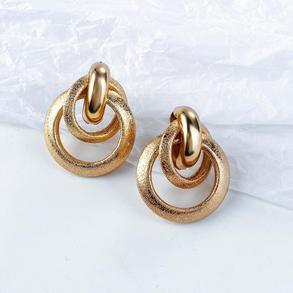 Lovcia Classic and Trendy Hoops Knots and More Versatile Gold Plated Earrings Collection-Earrings-Gold-M-Gold