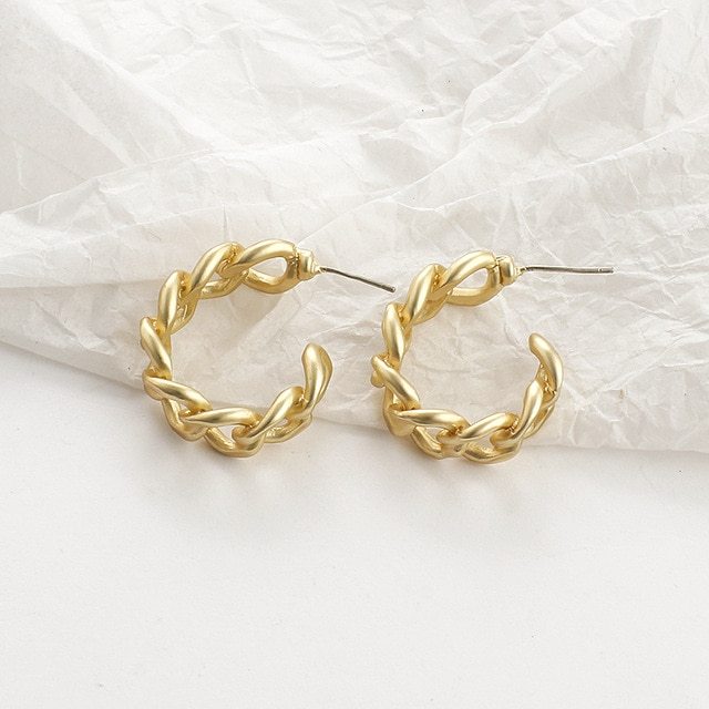 Lovcia Classic and Trendy Hoops Knots and More Versatile Gold Plated Earrings Collection-Earrings-Gold-Q-Gold