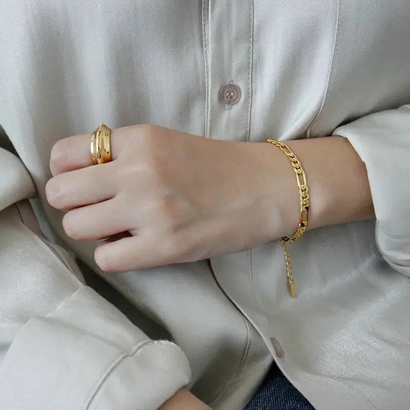 Lovcia Classic Hollow Chain 925 Sterling Silver Bracelet-Bracelets-Silver-Silver