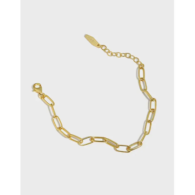 Lovcia Classic Hollow Chain New 925 Sterling Silver Bracelet-Bracelets-Rhodium-Rhodium