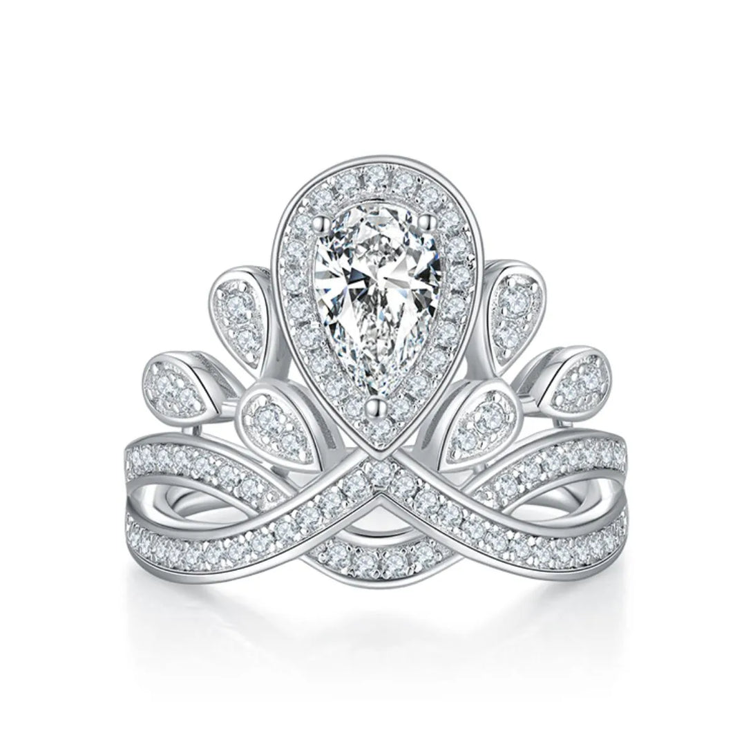 Lovcia Classical Grace 1 Carat Moissanite 925 Sterling Silver Ring for Women - Blush Pink-5- - Buy latest trendy Rings for Women and Girls