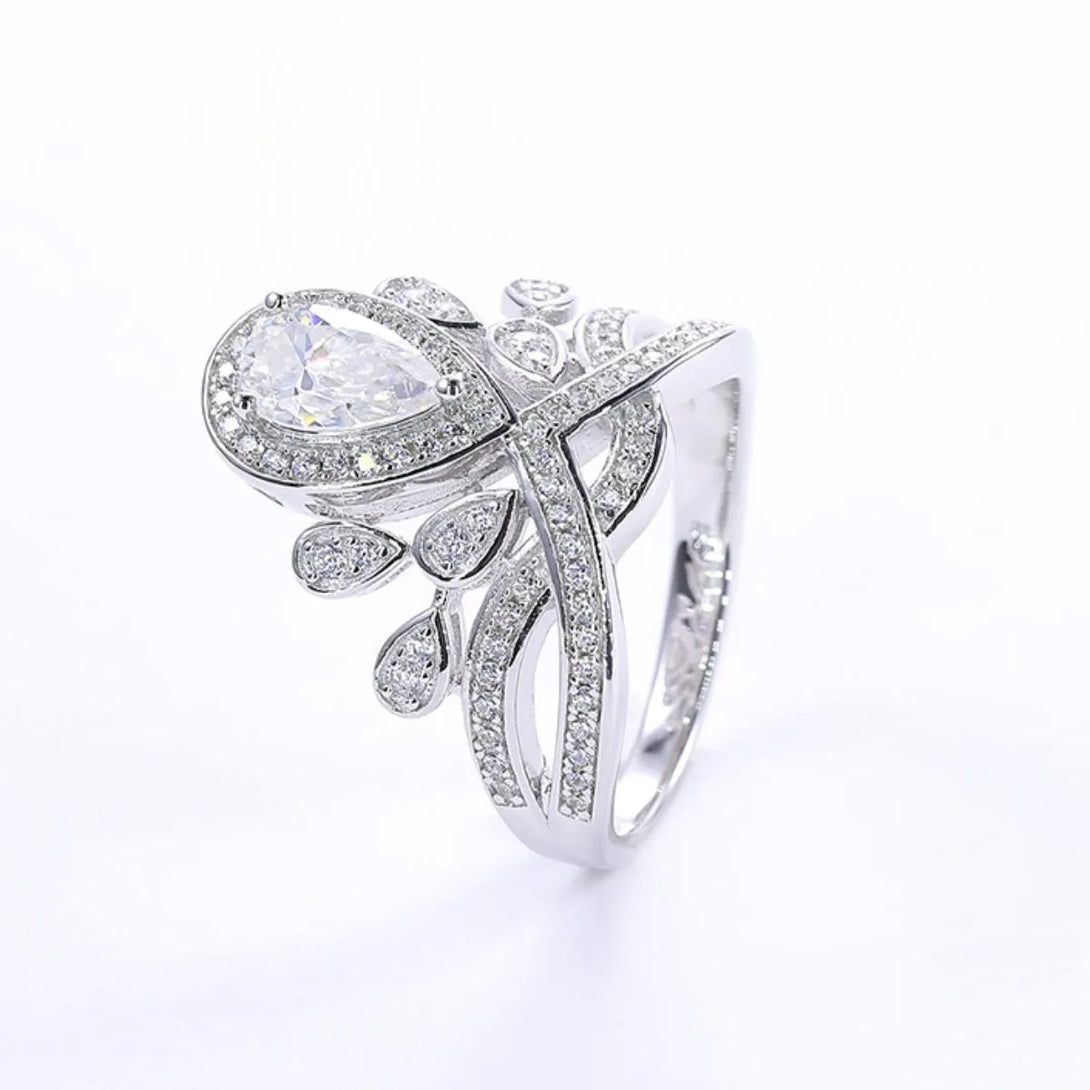 Lovcia Classical Grace 1 Carat Moissanite 925 Sterling Silver Ring for Women - Blush Pink-5- - Buy latest trendy Rings for Women and Girls