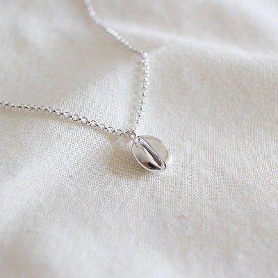 Lovcia Coffee Bean 925 Sterling Silver Necklace 400mm-Necklaces-Rhodium-Rhodium