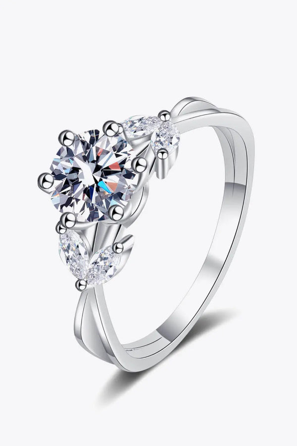 Lovcia Come With Me 1 Carat Moissanite Ring-Rings-Silver-5-Silver
