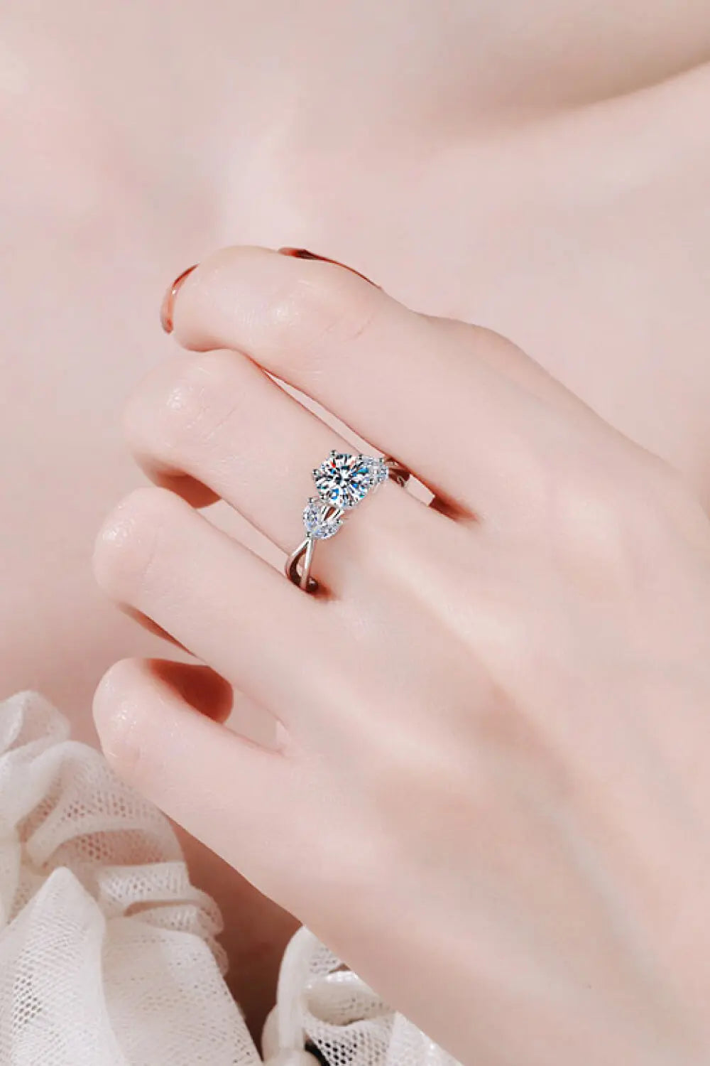 Lovcia Come With Me 1 Carat Moissanite Ring-Rings-Silver-5-Silver