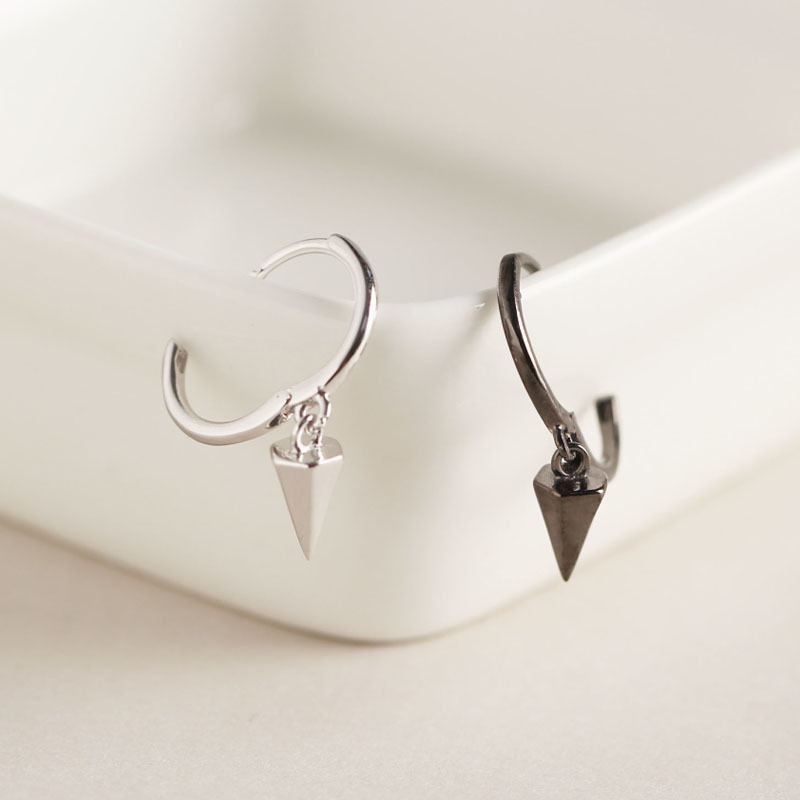 Lovcia Conic Geometry 925 Silver Hoop Earrings Gold-Earrings-Yellow Gold-Yellow Gold